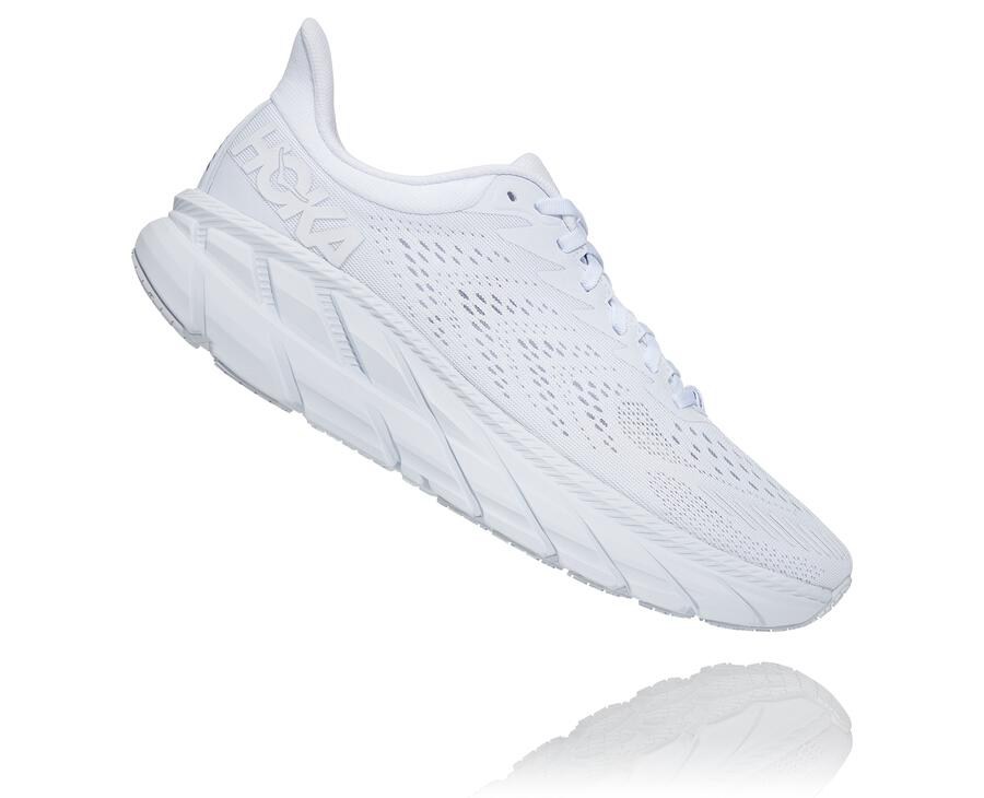 Hoka One One Koşu Ayakkabısı Erkek Beyaz - Clifton 7 - CA4210567